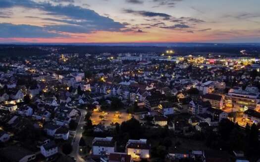 Haus verkaufen in Senden - Stadt Senden bei Nacht - ANLI Immobilien Ihr Immobilienmakler